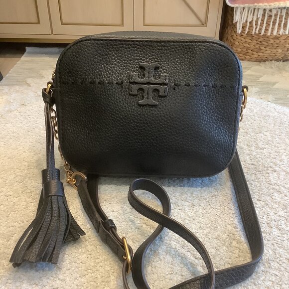 Gorgeous Tory Burch McGraw Camera Crossbody in Black - Picture 1 of 6